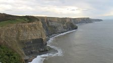 Cliffs at Dunraven Bay