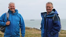 Derek with Dafydd Evans a descendant of the original ‘bone setter’.