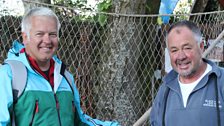 Derek with lave net fisherman Martin Morgan at Black Rock