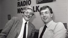 West Norfolk producer Trevor Austin and Great Yarmouth producer Tony Mallion in June 1988