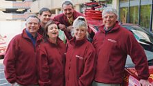 Keith Greentree, Graham Barnard, Anne-Marie Parnell, Wally Webb, Maggie Secker and John Mills