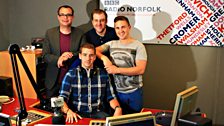 Our Norwich City coverage team in 2012