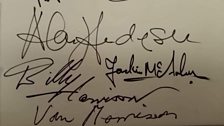 Autographs from the Flamingo Ballroom in Ballymena