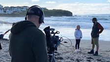 Filming in Portrush