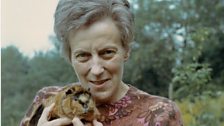 Ruth Gipps and a pet guinea pig