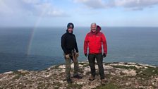 Derek and abseiling instructor Matt Jones