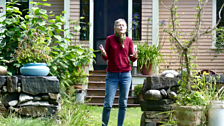 Mimi Morton among her plants