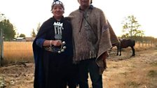 Khano Llaitul with his wife Rosita