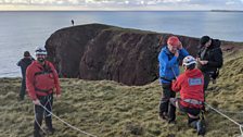 Mountain rescue exercise