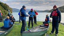 Getting ready to canoe