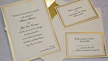 Fake wedding invitations used by the FBI as part of 'Operation Royal Charm'