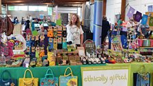 Stall holder at Wellbeing Market