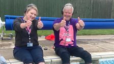 Rachel and Alan celebrating their victory!