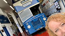 Amy loves a vintage bus....