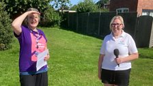 Rachel and Gina at the start point today.....