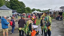 There was a wonderful background of music at the Folk Festival and Artisan Market....