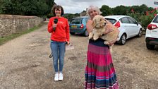 There was another four-legged friend waiting for Julie at North Elmham