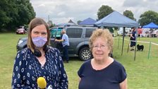 Julie was in charge at the Bardney Car Boot Sale and Dog Show........Charlotte may have been distracted by the dogs!