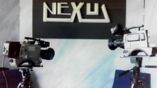 The Nexus logo in studio in the nineties (Photo: Stuart Campbell)