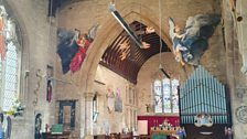 The Angels inside St Peters Church....