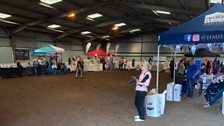 Inside the Hill House Equestrian Centre........