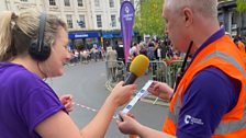 Simon presented Rachel with a commemorative medal for ý Radio Lincolnshire.....thank you!