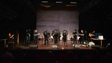 Full ensemble on stage at Belgrade Theatre, Coventry