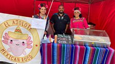 Just one of the food stalls.....and the smiling faces at the Sheep Fair...