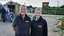 Tracey and Sharon were at the Wolds Wildlife Park to welcome our team....