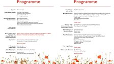 Festival of Remembrance - Order of Service 2021