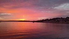 Sunset over Roseland Peninsula