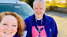 Amy and Driver Alan on a glorious Autumn morning ready for the start....