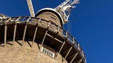 It's blue skies for the team this morning at their first port of call.....Moulton Windmill