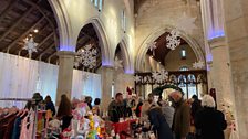 Plenty having a peruse of the Christmas Craft Fair...