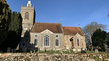 All Saints Church in North Runcton was where Julie had to head next