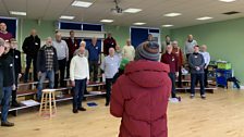 Next it was off to meet the Fine City Chorus at Lionwood School on Telegraph Lane East in Norwich