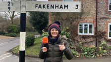 The listeners worked out that Fakenham was the next location