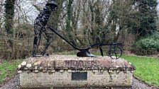 This wonderful sculpture in the village of Stibbard was the next location