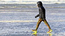 Portstewart's Bearded Man Walking