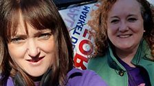 Amy & Driver Claire ready to go ........