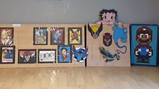 Dan is self taught... his biggest inspiration was his dad who was in his words 'an awesome artist!'..