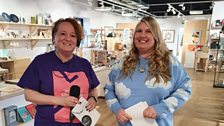 The team ran out of time but finally made it to meet Catherine at the National Centre for Craft and Design..