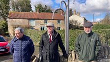 Richard, Ray (Mr Branston!) and Tony were waving at the team as they arrived at Branston...