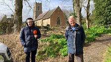 St Peter's Church at Ridlington was the day's final location