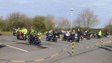 So much to look at at the Bikesafe Training Day ....driver Alan was beside himself!