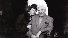 Elmer Bernstein with wife Eve in Warwick, England (2002)