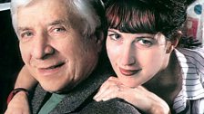 Elmer Bernstein with daughter, orchestrator and musician, Emilie Bernstein (2002)