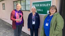 Rachel, Beryl & Kate had a good chat about their first clue and about the Visitor Centre....