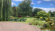 She was holding an Open Garden for the National Gardens Scheme....