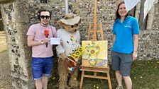 "Vincent Bear Gogh" had clue four with him at the Great Ellingham Teddy Bear Festival